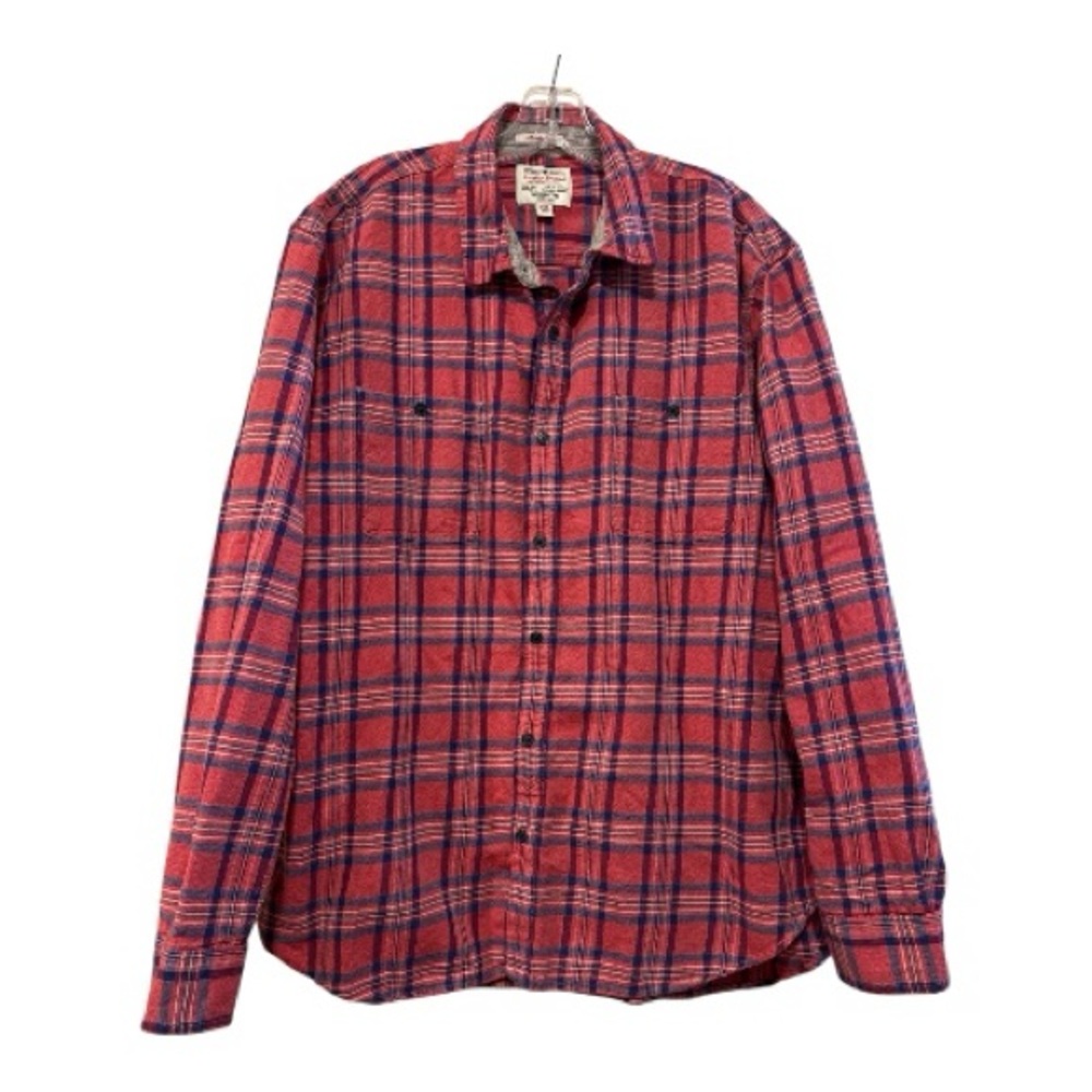 Lucky Brand Men’s Button Down Plaid Shirt in size XXL